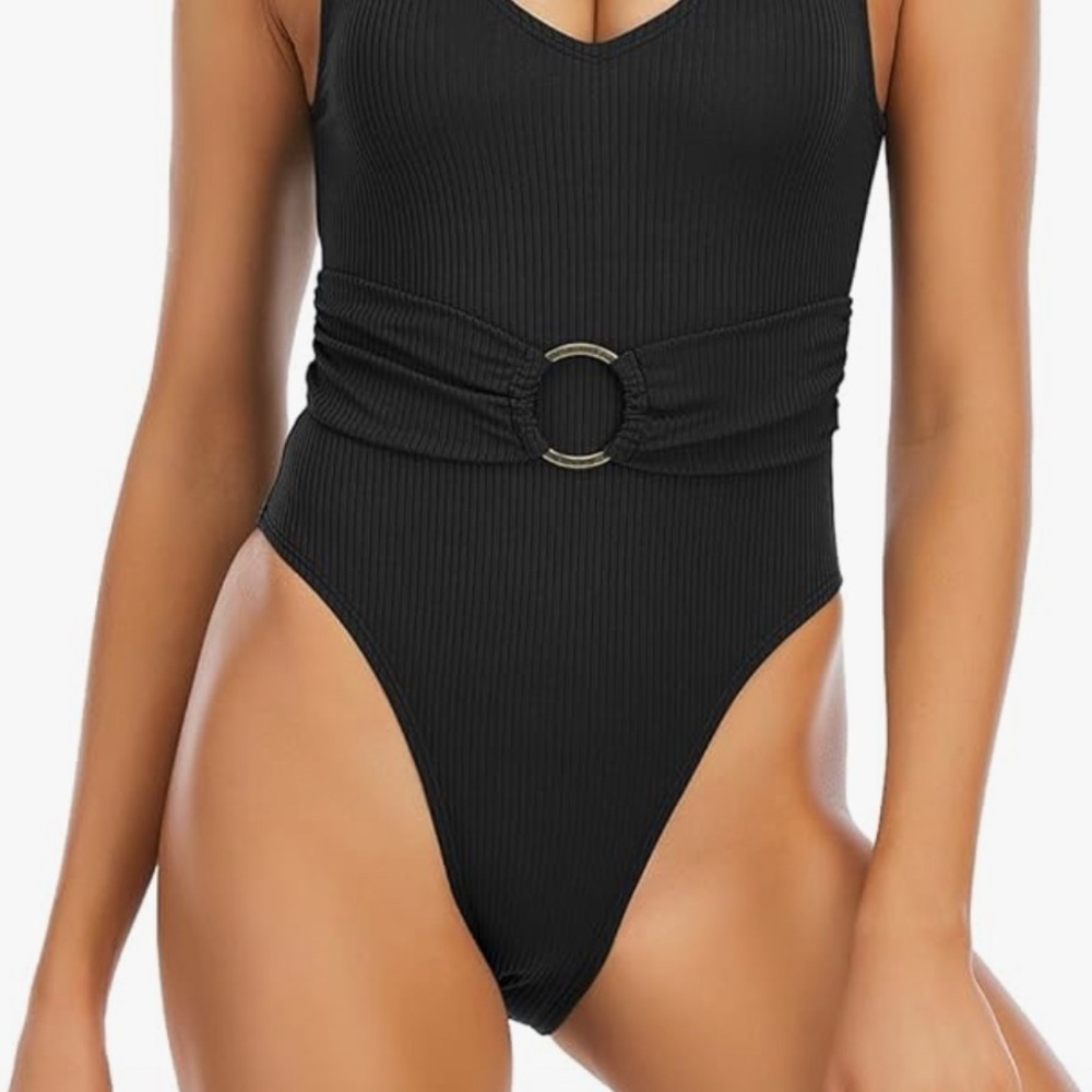 Blue Women's One Piece Swimsuit - Picture 10 of 10